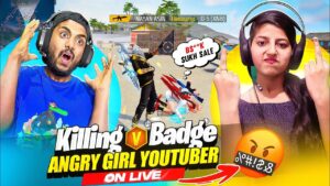 Free Fire India Angry Girl Gamer Abusing Me 🤬Tasking Revenge  😱 - Garena Free Fire India