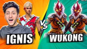 IGNIS VS WUKONG 😨 NEW CHARECTER VS OLD 1 VS 2 CLASH SQUAD OVER POWER MATCH - GARENA FREE FIRE