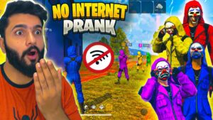 No Internet Prank In Free Fire 😂 With Criminals😍  - Garena Free Fire🥵