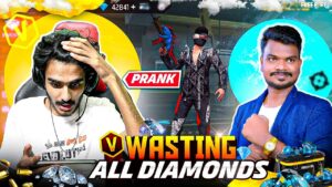Wasting All Diamonds Of @PVSGAMING   Free Fire Crying😚 Moment- Garena Free Fire😶