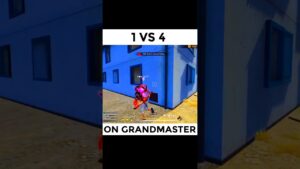 1vs4 Clutch On Grand Master 🎯 Garena Free Fire 🔥 #1vs4clutch #freefireshorts #trending #shortsfeed