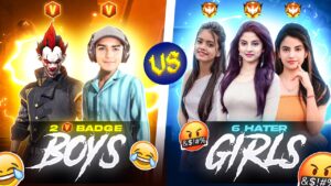 2 Noob V Badge Boys Vs 6 Pro Hater Girls 🤯 - Funniest Battle Must Watch !! 🔥 - Garena Free Fire