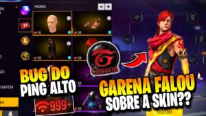 CORRE!! GARENA FALOU SOBRE AS SKIN DOS ESTILHAÇOS?? E PING ALTO ATUALIZAÇÃO - NOVIDADES FREE FIRE