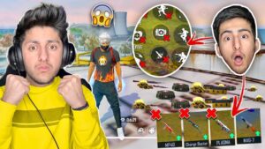 Free Fire But My Brother Controls My Game & Guns 😂 Most Kill Challenge - Garena Free Fire