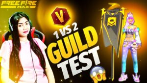Garena Free Fire New V Badge Guild 2.0 Test Live | 1 vs 2 Gameplay | #freefire #girllivestrem