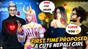 I Proposed Cute Nepali Girl 🙈 | Prank Gone Romantic And Funny 🤭 | Garena Freefire ❤️