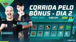 MUNDIAL DE FREE FIRE | FFWS | CORRIDA PELO BÔNUS -  DIA 2 | AO VIVO - DIA 25/11
