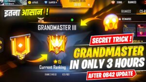 Secret Trick To Push Grandmaster In Only 3 Hours After OB.42 Update😍🔥 || Garena Free Fire