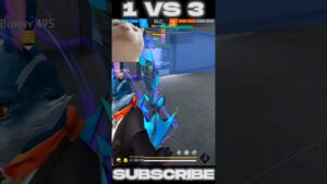1 vs 3 Destroyed in seconds 🔥 impossible🤯 Garena free fire #shorts #short #tondegamer #freefire