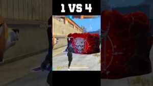 1VS4 🤯 IMPOSSIBLE🍷🗿 GARENA FREE FIRE #shorts #frrefire #odmunaboss