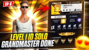 Finally Solo GRANDMASTER Level 1 ID (THE END) 💕 || GRENADE Hacker || Garena Free Fire