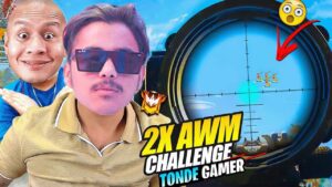 First time double awm challenge with @TondeGamer gone wrong - Garena Free Fire