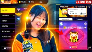 Free Fire LIVE Rank Push To GrandMaster 😍 Sooneeta is LIVE! FF LIVE #freefire #live #sooneeta