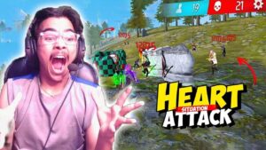 Heart attack moment on last zone😱 laka always on fire - Garena Free Fire