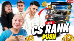 🔴[Live] Sorry😭Only Serious Gameplay😡New Cs Season Push To Top 1👽 -Free Fire Live !!