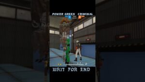 POWER OF  GREEN CRIMINAL 🤡 GARENA FREE FIRE #remix #slowed #grenafreefire