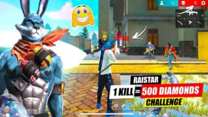 Raistar Per kill = 500 Diamonds💎Challange😱Br Ranked Match - Garena Free Fire is Back