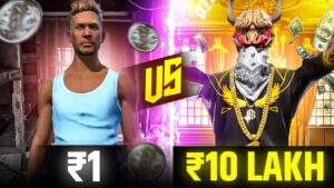 ₹1 VS  ₹10 LAKH FF ID 🤑 | GARENA FREE FIRE