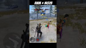 AWM × M82B = BOOYAH🔥DOUBLE SNIPER GAMEPLAY| BR RANKED | GARENA FREE FIRE #shorts #freefire #awm