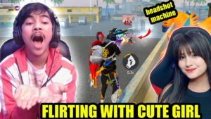 FLIRTING WITH CUTE GIRL ON GRANDMASTER RANKED😱 GARENA FREE FIRE