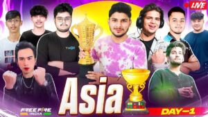 FREE FIRE ASIA CUP 🏆🔥 DAY 1 FT- NG, AFF, TWOB, LUXURY, HIND, XT, NXT #nonstopgaming -free fire live