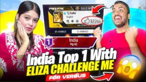 India Top 1 With Eliza Challenge Me For Versus Gone Wrong - Garena Free Fire Max