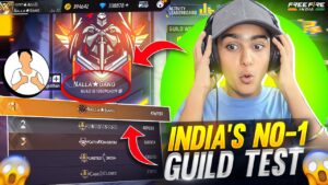 Live India's Top 1 V Badge Guild Test Nalla Gang - Garena Free Fire Max