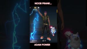 NOOB ADAM PRANK 🤣🤣 POWER OF ADAM 😈😳 Garena free fire #shorts #short