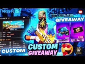 Unlimited custom giveaway in garena freefire / Livestream/ free diamonds giveaway #gaming