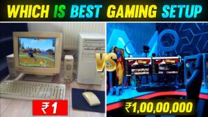 ₹1 GAMING SETUP vs ₹1,00,00,000 GAMING SETUP 😱🔥 | GARENA FREE FIRE