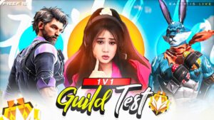 1v1 V Bagde Guild Test Live || Garena Free Fire #shorts #totalgaming