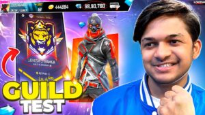 Free Fire Special Live India's Top 1 V Badge Guild Test - Lokesh Gamer