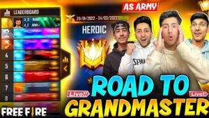 GOLD TO GRANDMASTER IN PC LIVE - Garena Free Fire