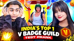 India’s No 1 Guild Test On Angry Youtuber On Live 🤯 - Garena Free Fire