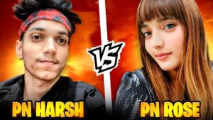 PN HARSH vs PN ROSE 🤣❤️ AGAIN FIGHTING TOGETHER 😘 - Garena Free Fire