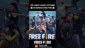 Top 3 Most Angry Youtuner In Free Fire 😱 -Garena Free Fire Max #shorts #freefire #trendingshorts