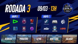 C.O.P.A FF 2024 AO VIVO - Rodada 3 | FREE FIRE ESPORTS BRASIL
