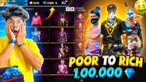 Free Fire Best I’d Of 2024😍 Got All Rare Bundles And Gun Skins Top 1 Poor To Rich -Garena Free Fire