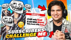 Hmare Subscribers Ne Diya Mujhe Extreme Challenges 😵‍💫 -Garena Free Fire