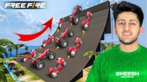 I Made Longest Ramp In Free Fire 😂 Funny Car Challenge 1 Vs 1 - Garena Free Fire