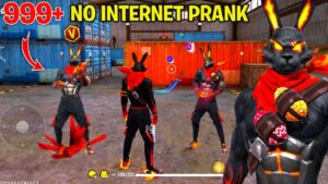 New Bunny Bundle Prank 🚫 999+ No Internet Prank 😈 Garena Free Fire 🔥 Y GAMING