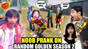 Trolling Random Golden Season 2 & Cute Girl On Cs Ranked😱 Garena free fire
