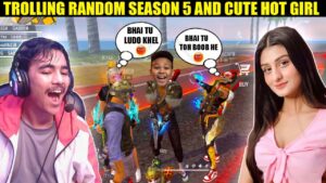 Trolling Random Golden Season 5 and Cute Girl On cs ranked😱 Garena free fire