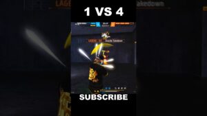 1 VS 4 clutch 🔥🎯 DESTROYED IN SECONDS GARENA FREE FIRE #shorts #shortsfeed  #freefirehighlights