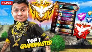 80000+ Rank Score 😱 Top 1 Live Push with V Badge Youtubers ✌ #freefire #live #tondegamer