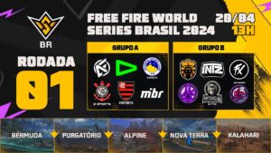 FFWS BR 2024 RODADA 1 AO VIVO - GRUPOS A E B | FREE FIRE ESPORTS BRASIL