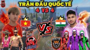 FREE FIRE | Trận Đấu Giữa "VIETNAM Vs INDIA" 4 VS 4 Full Gameplay Khiến Đối Thủ Phải Ngộp🥵🔥