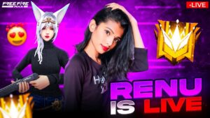 Free  Fire Live With Renu Gaming 🤩 Grandmaster Push In Live 🥰 Garena Free Fire