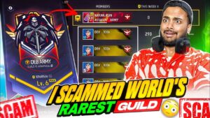 I Scamed World's Rarest Guild In Free Fire 😱 What Will Happen Next - Garena Free Fire Max