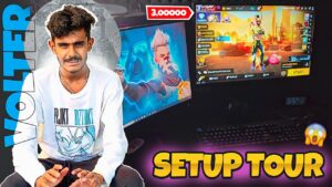 😎MY RS300000 SETUP TOUR 2024😍 VOLTER GAMING - Garena Free Fire,FREE FIRE INDIA